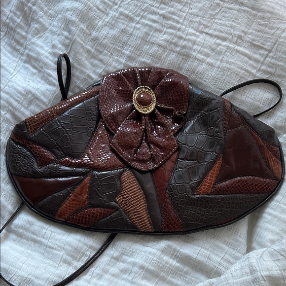 Emilio Designs Vintage Patchwork Genuine Leather Bag - Picture 1 of 16